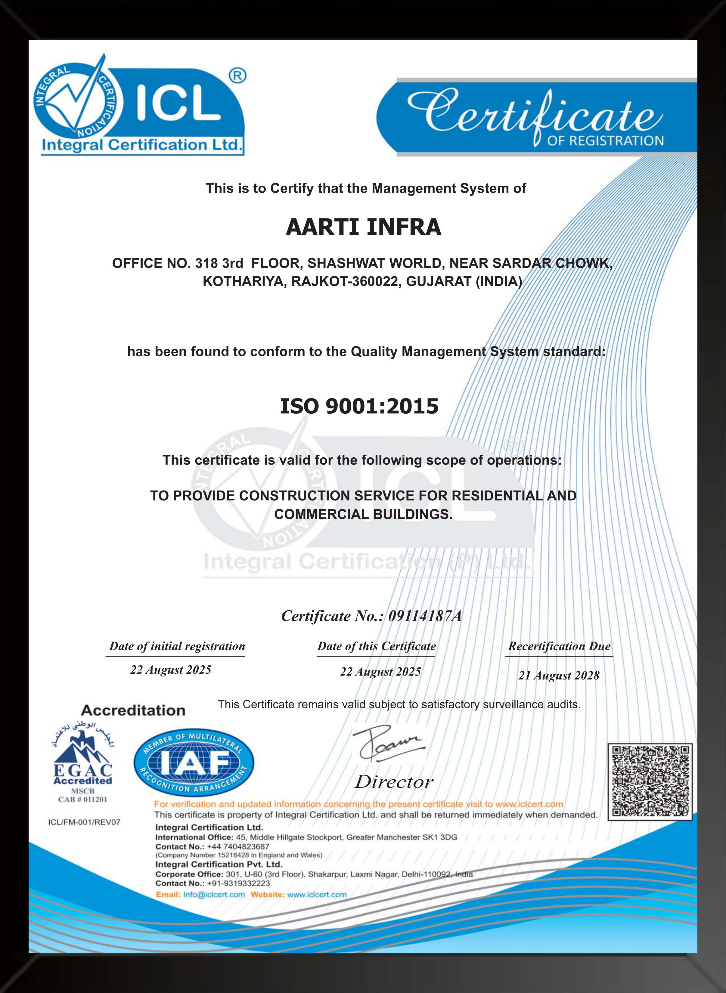 ISO Certificate